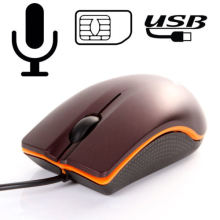 Popular Mini PC USB Mouse  GSM Bug SIM Card Audio Monitor Listening Device Call Back